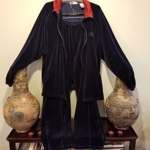 Classic FILA Velour Track Suit 3XLT